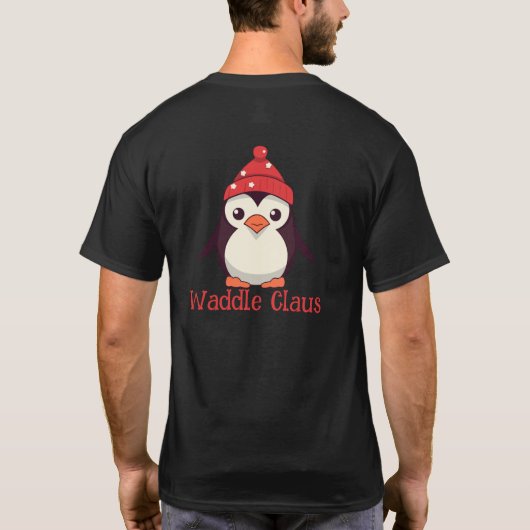 Waddle Claus T-shirt (Achterkant)
