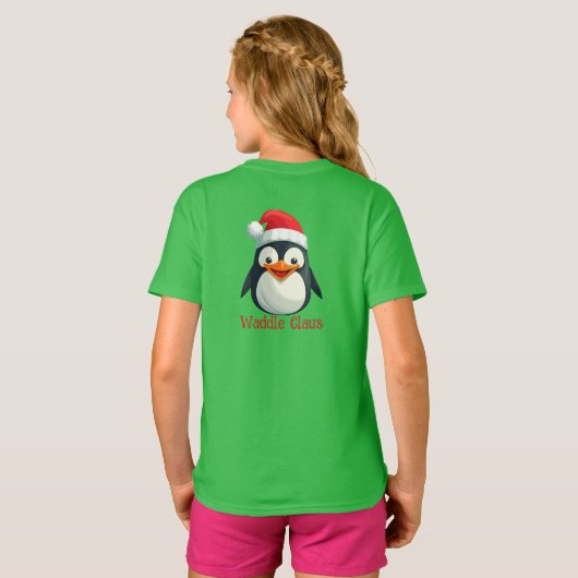 Waddle Claus T-shirt (Achterkant volledig)