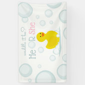 Waddle het is een donker geslacht roze horizontaal spandoek (Verticaal)