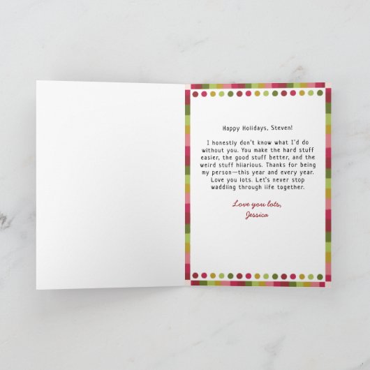 Waddle I Do Without You Pinguïn Koppels voor Kerst Kaart (Binnen)