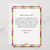 Waddle ik doe het zonder jou? Penguin Bestie Chris Feestdagenkaart (Achterkant)