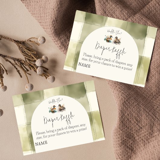 Waddle It Be Duck Geslacht Onthullen Luier Raffle Informatiekaartje