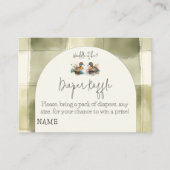 Waddle It Be Duck Geslacht Onthullen Luier Raffle Informatiekaartje (Voorkant)