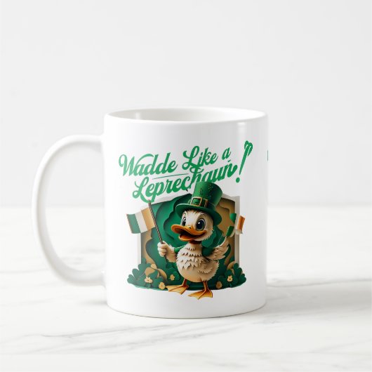 Waddle Like a Leprechaun" Duckli uit St. Patrick's Koffiemok (Links)