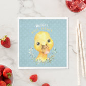 Waddle McQuackers Schattige Duck Baby shower Servet (Insitu)