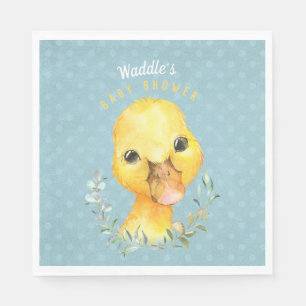 Waddle McQuackers Schattige Duck Baby shower Servet