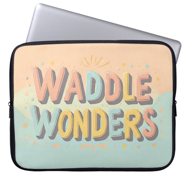 Waddle vraagt zich af laptop sleeve (Voorkant)