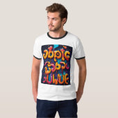 Waddle Wonders: Speelse Pinguïn Parade T-shirt (Voorkant volledig)
