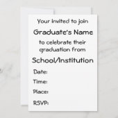 Waddles Afstuderen Foutuitnodiging Kaart (Achterkant)