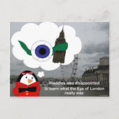 Waddles London Eye Briefkaart (Voorkant)