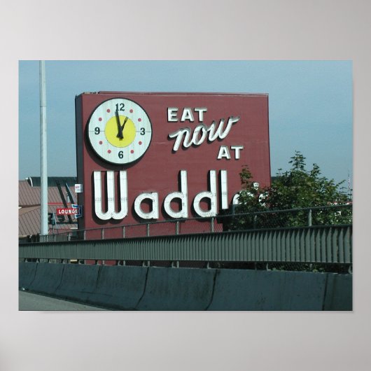 Waddles Restaurant Portland Oregon Poster (Voorkant)