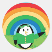 Waddles St. Patrick's Day Sticker (Voorkant)