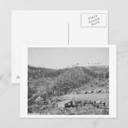 Wade and Jones Railroad Camp in Whitewood Canyon Briefkaart (Voorkant / Achterkant)