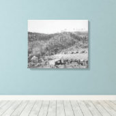 Wade and Jones Railroad Camp in Whitewood Canyon Canvas Afdruk (Insitu (Houten vloer))