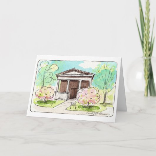 Wade Chapel op Lakeview Cemetery Folded Card Kaart (Voorkant)