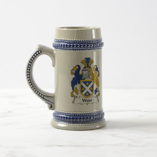 Wade Coat of Arms Stein - familiekust Bierpul (Links)