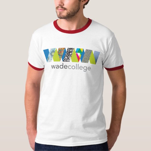 Wade College Basic Ringert-shirt T-shirt (Voorkant)