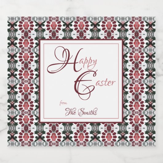 Wade Easter Sparkling Wijnetiket (Enkel label)