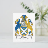 Wade Family Crest Briefkaart (Staand voorkant)