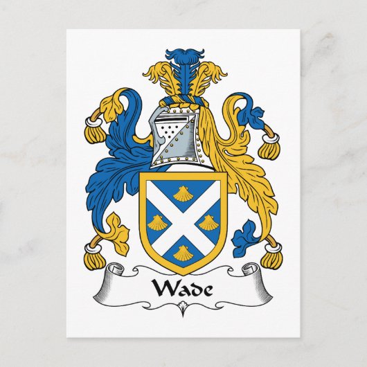 Wade Family Crest Briefkaart (Voorkant)