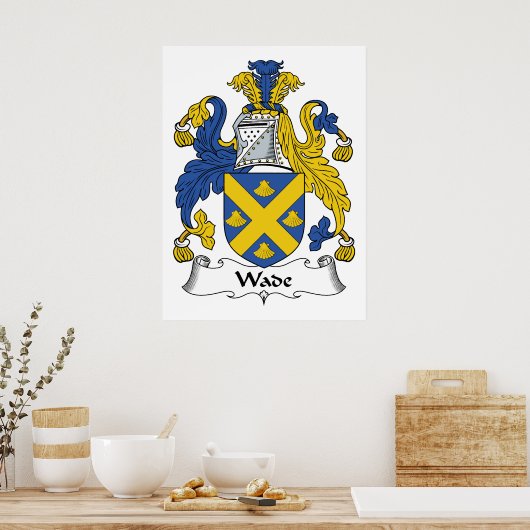 Wade Family Crest Poster (Keuken)