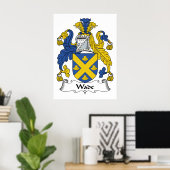 Wade Family Crest Poster (Thuiskantoor)