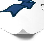 Wade jongensnaam betekenis beer letter W groene ka Poster (Hoek)