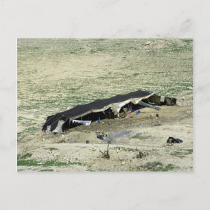 Wadi-Al-Hasa, Bedouin tent, Jordanië Briefkaart