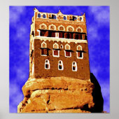 WADI DAHR Jemen (niet ver van sanaa) Poster (Voorkant)