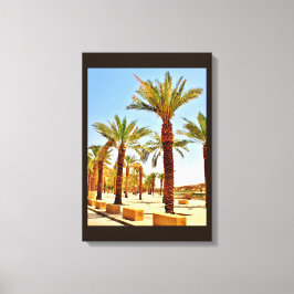 Wadi Namar Date Trees Canvas Afdruk