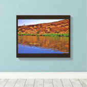 Wadi Namar Lake Canvas Afdruk (Insitu (Houten vloer))