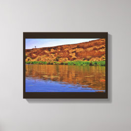 Wadi Namar Lake Canvas Afdruk