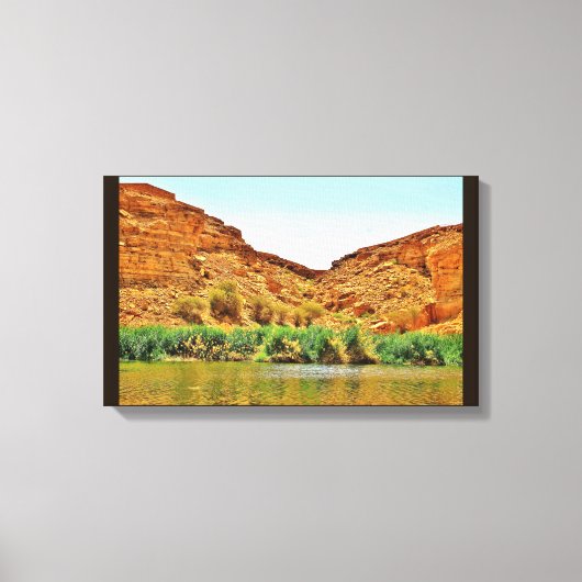 Wadi Namar Scene Canvas Afdruk (Voorkant)