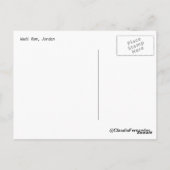 Wadi Rum-briefkaart Briefkaart (Achterkant)