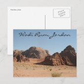 wadi rum jordan briefkaart (Voorkant / Achterkant)
