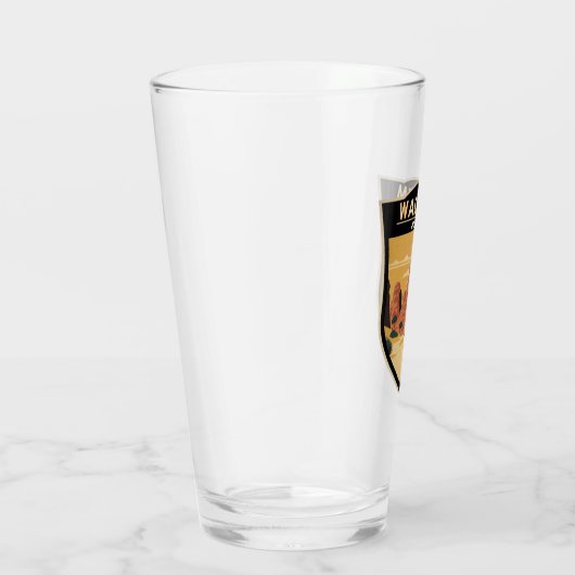 Wadi Rum Jordan Travel Art  Glas (Rechts)