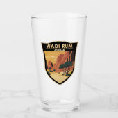 Wadi Rum Jordan Travel Art  Glas (Voorkant)