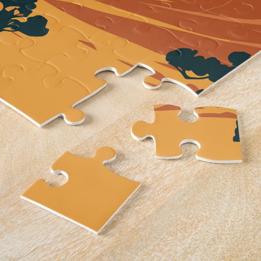 Wadi Rum Jordan Travel Art  Legpuzzel (Zijkant)