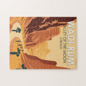 Wadi Rum Jordan Travel Art  Legpuzzel (Horizontaal)