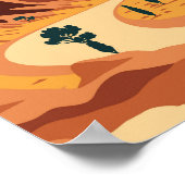 Wadi Rum Jordan Travel Art  Poster (Hoek)