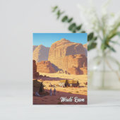 Wadi Rum Jordan Travel Briefkaart (Staand voorkant)