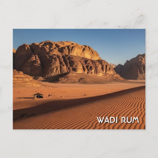 Wadi Rum Reizen Briefkaart (Voorkant)