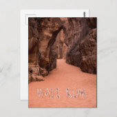 Wadi Rum, Rode Woestijn in Jordanië Briefkaart (Voorkant / Achterkant)