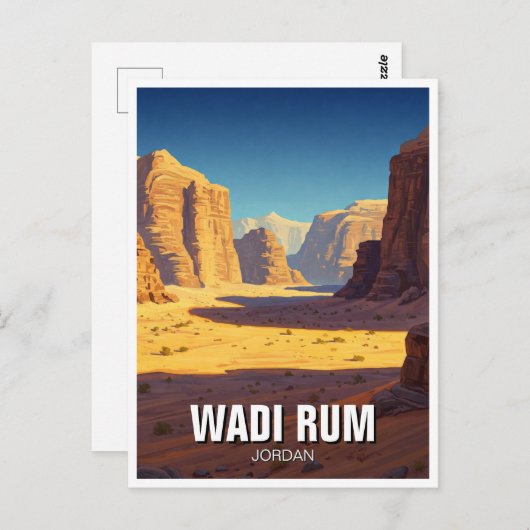 Wadi Rum Travel Briefkaart (Voorkant / Achterkant)