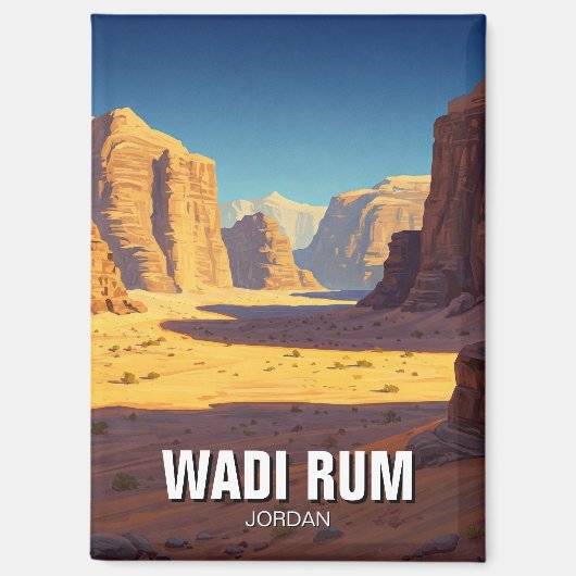 Wadi Rum Travel Magneet (Voorkant)
