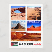 Wadi Rum - Valley of the Moon - Jordan - Mosaic - Briefkaart (Voorkant)