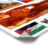 Wadi Rum - Valley of the Moon - Jordan - Mosaic - Poster (Hoek)