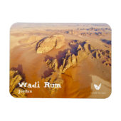 Wadi Rum woestijn in Jordan magnet door Velvet Esc Magneet (Horizontaal)