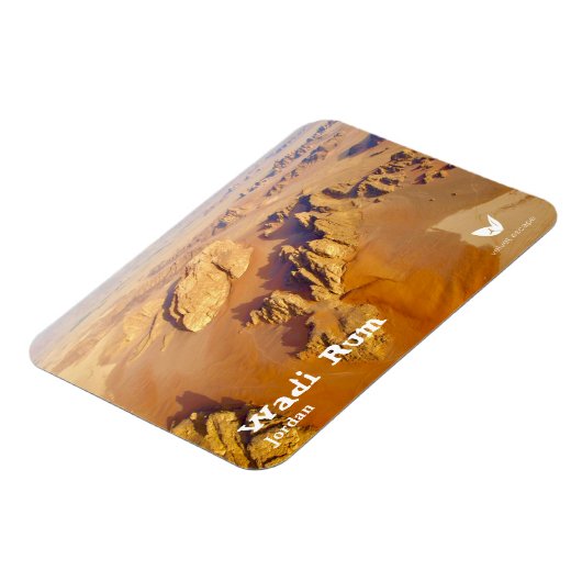 Wadi Rum woestijn in Jordan magnet door Velvet Esc Magneet (Linkerzijde)