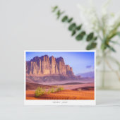 Wadi Rum woestijn in Jordanië, vakantie Briefkaart (Staand voorkant)